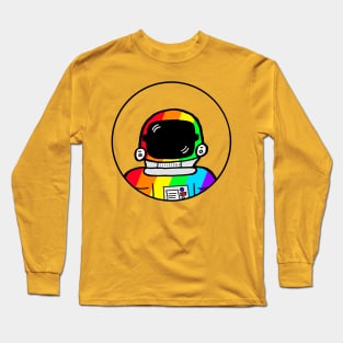 Rainbow Astronaut Long Sleeve T-Shirt